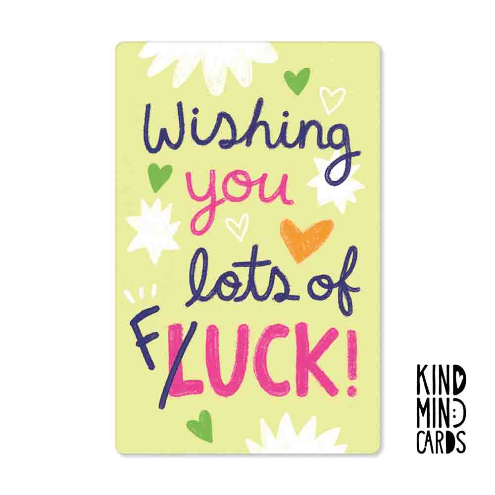 Postkarte "Wishing you lots of luck"