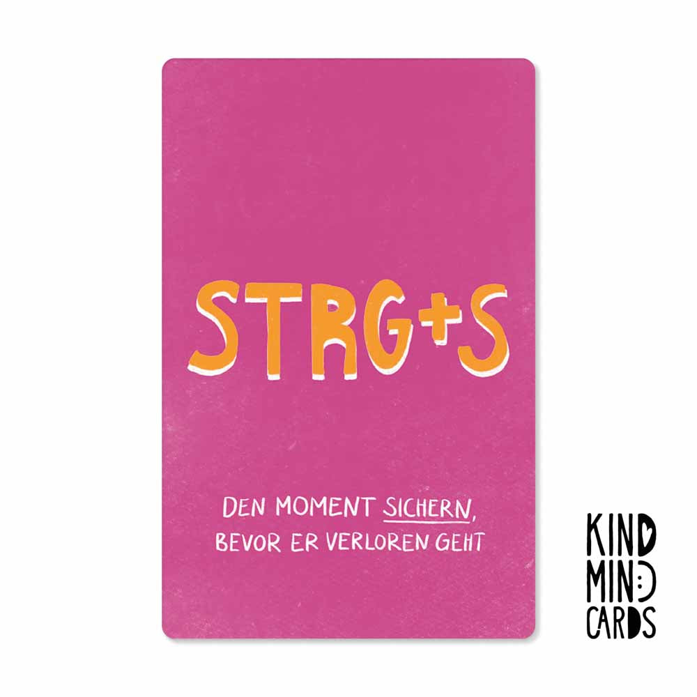 Postkarte "STRG+S"