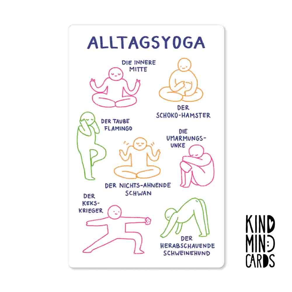 Postkarte "Alltagsyoga"