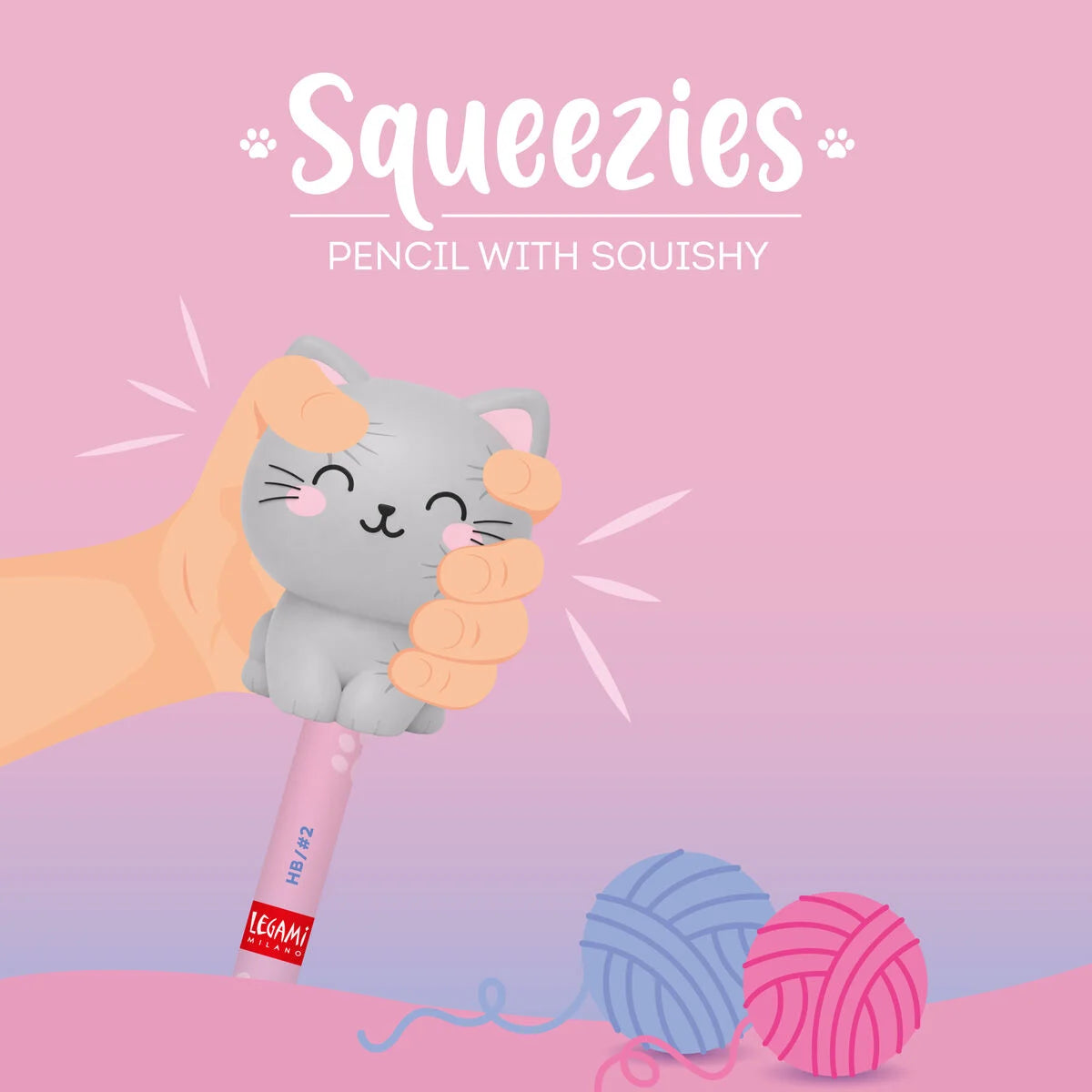 Bleistift mit Squishy - "Kitty"