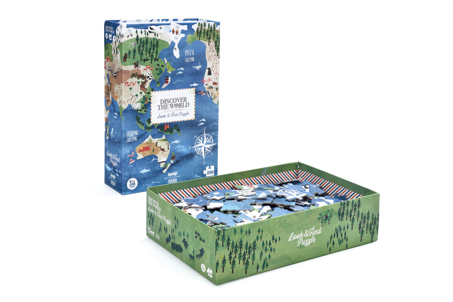 Puzzle "Discover the World", 200 Teile, ab 7 Jahren
