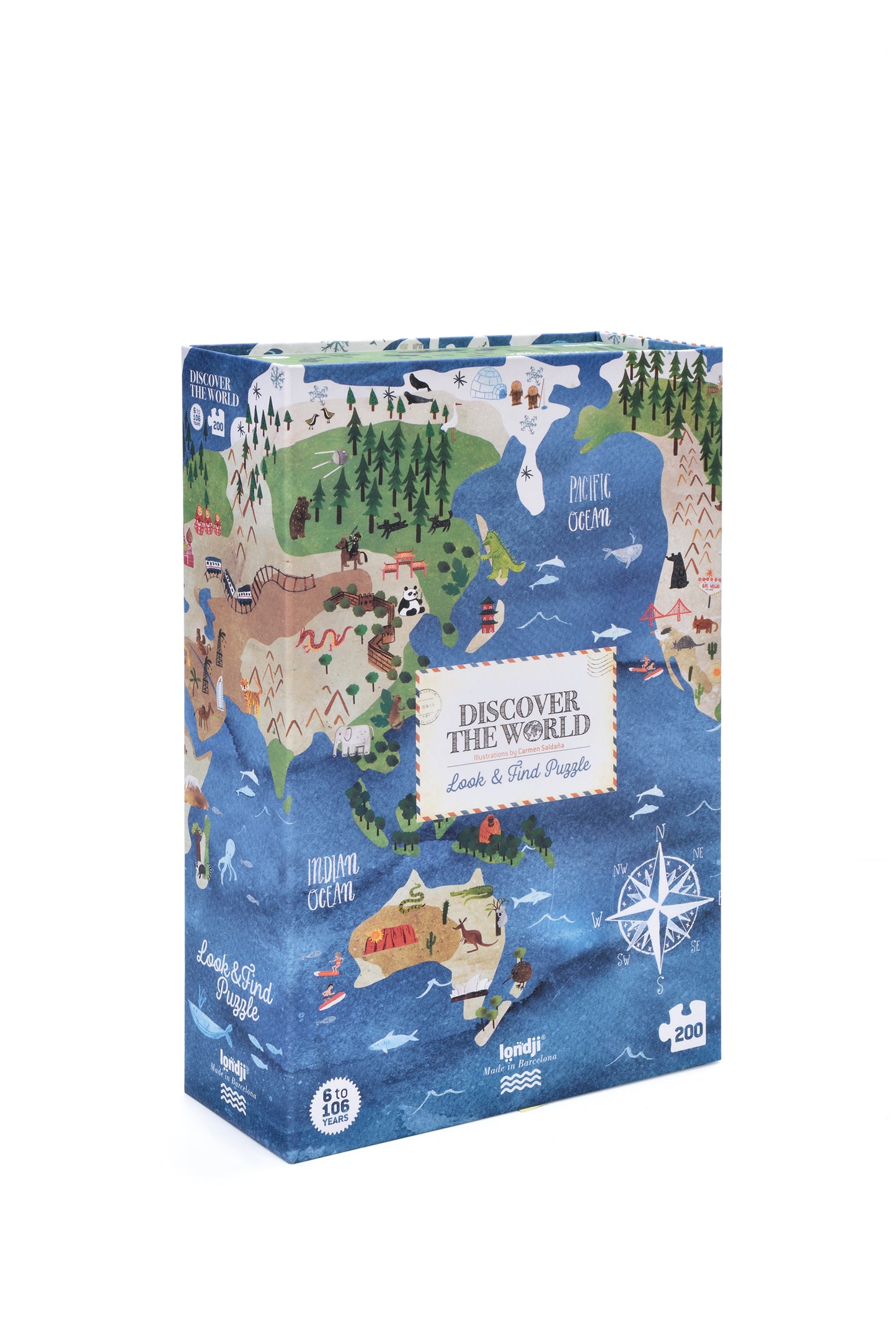 Puzzle "Discover the World", 200 Teile, ab 7 Jahren