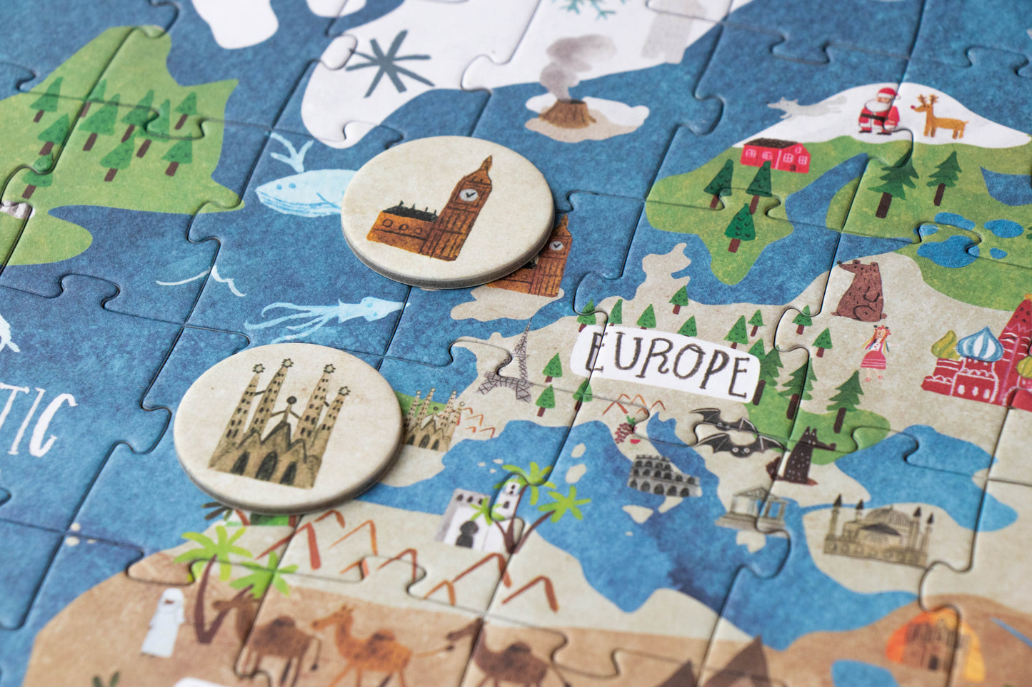 Puzzle "Discover the World", 200 Teile, ab 7 Jahren