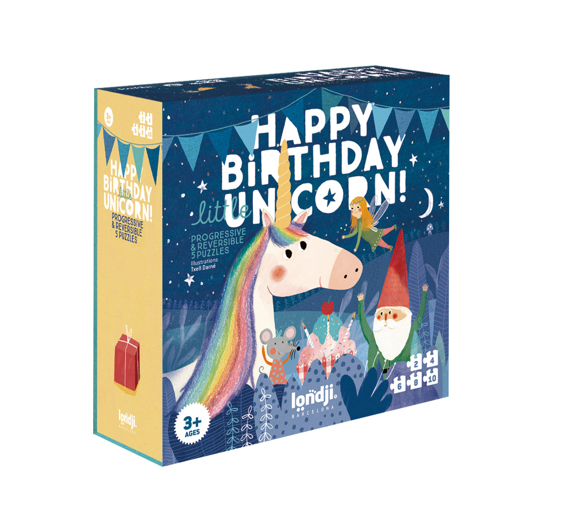 Puzzle "Happy Birthday Unicorn!", 2-10 Teile, ab 3 Jahren