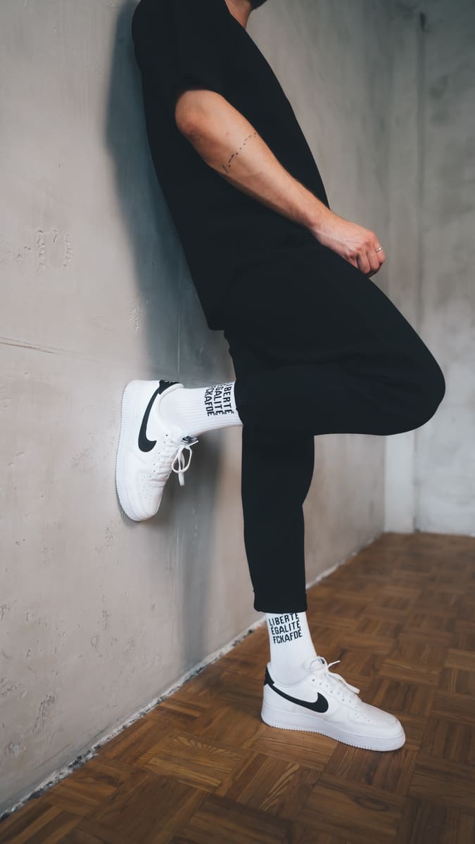 FCKAFDÉ Statement Socken, weiß