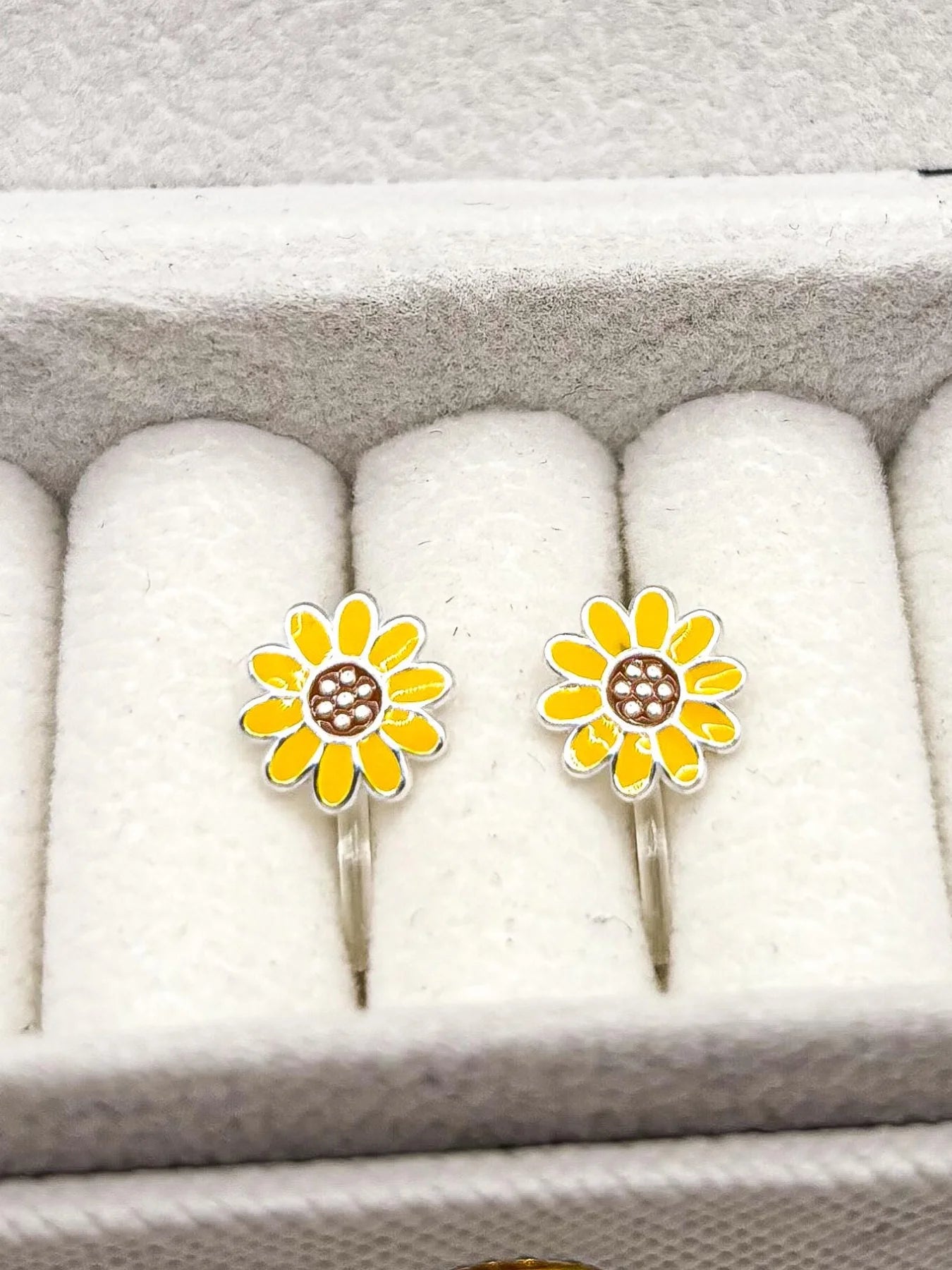 Sonnenblumen - Ohrclips für Kinder