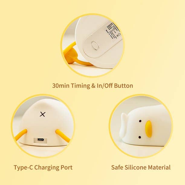 Nachtlicht "Ente" mit 3 Helligkeitsstufen und Timer