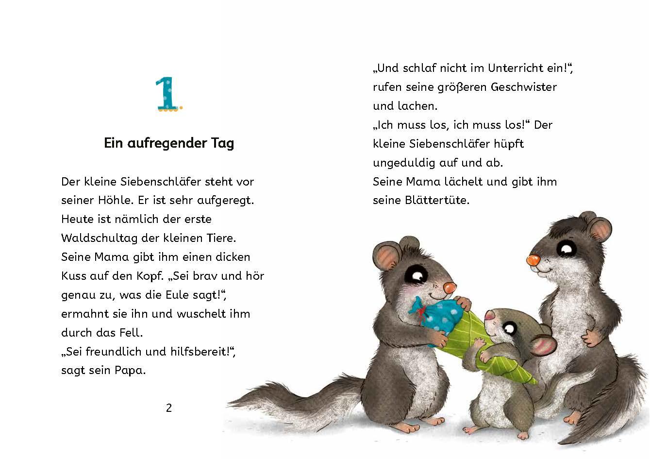 Kleine Lesehelden: Der kleine Siebenschläfer kommt in die Schule