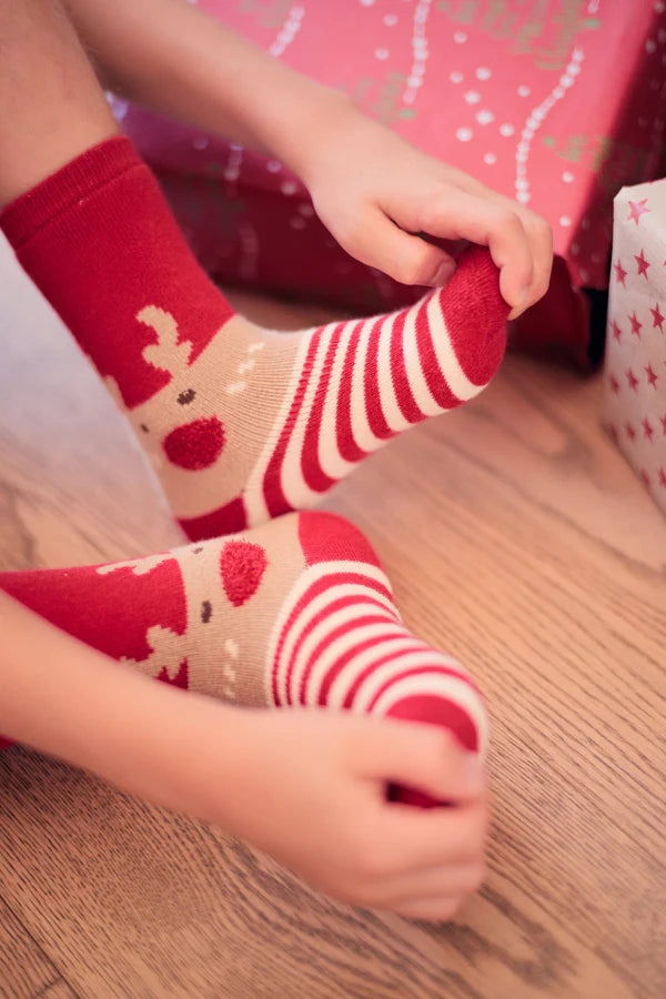 Kindersocken "Rentier"