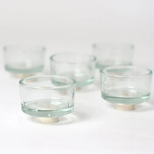 Teelichterhalter aus Glas