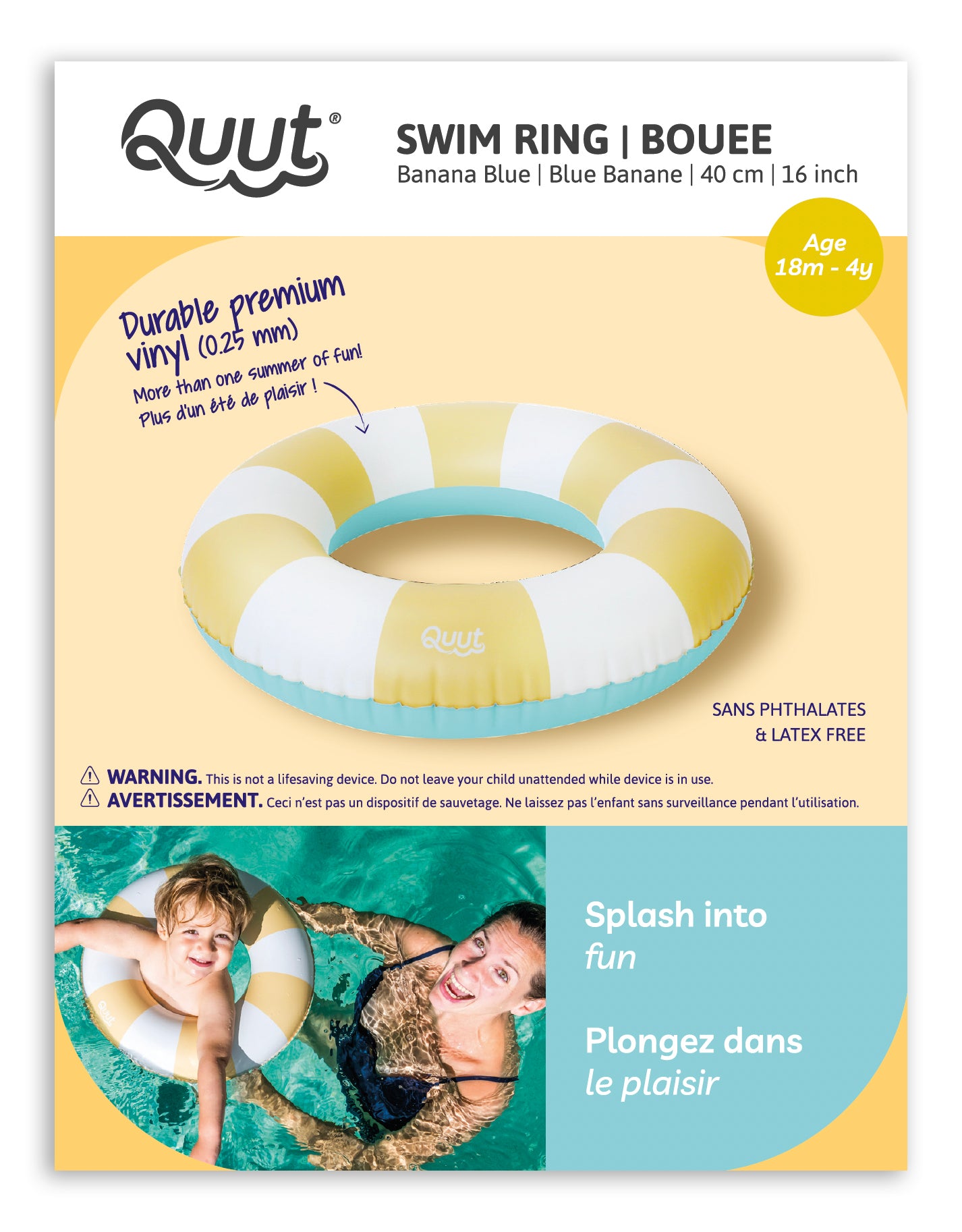 Schwimmring, banana blue