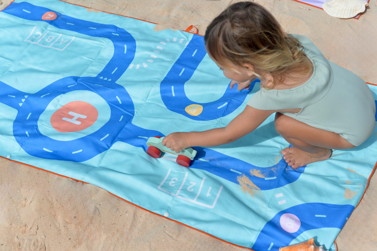 Spielhandtuch/Strandtuch "Road" (140x70cm)