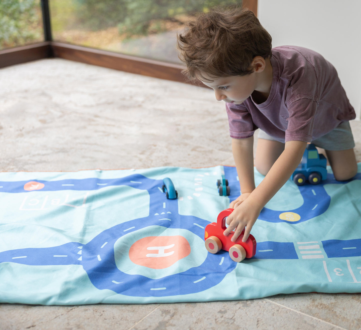Spielhandtuch/Strandtuch "Road" (140x70cm)