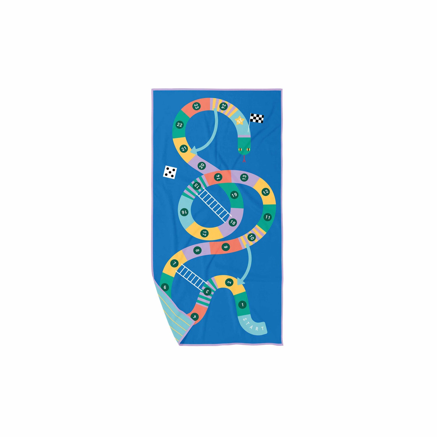 Spielhandtuch/Strandtuch "Snakes & Ladders/ Leiterspiel" (140x70cm)