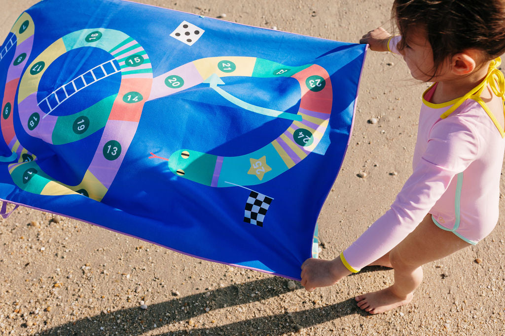 Spielhandtuch/Strandtuch "Snakes & Ladders/ Leiterspiel" (140x70cm)