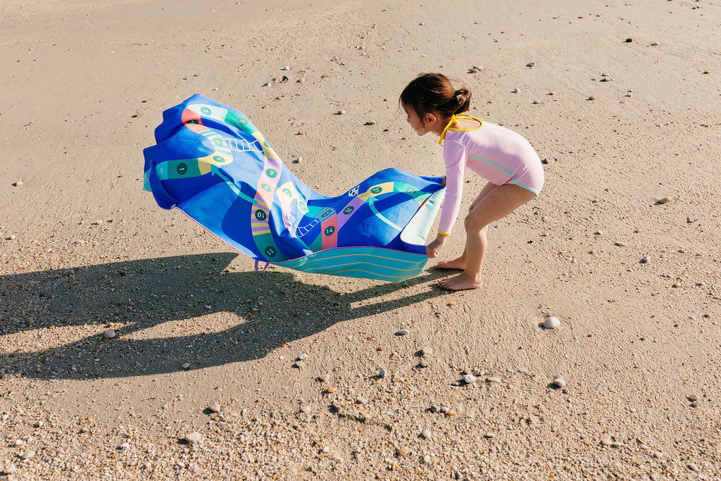 Spielhandtuch/Strandtuch "Snakes & Ladders/ Leiterspiel" (140x70cm)