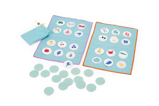 2-in-1-Reisespiel "Bingo/ Lotocolor"