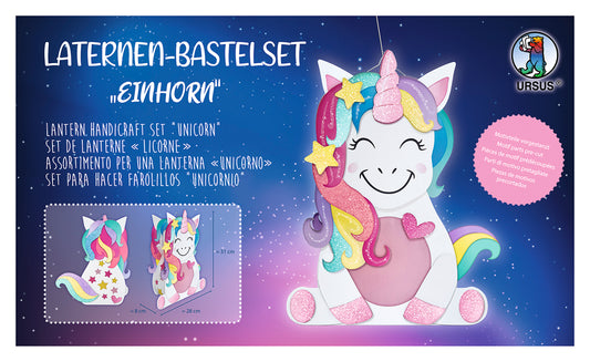 Laternen-Bastelset "Einhorn"