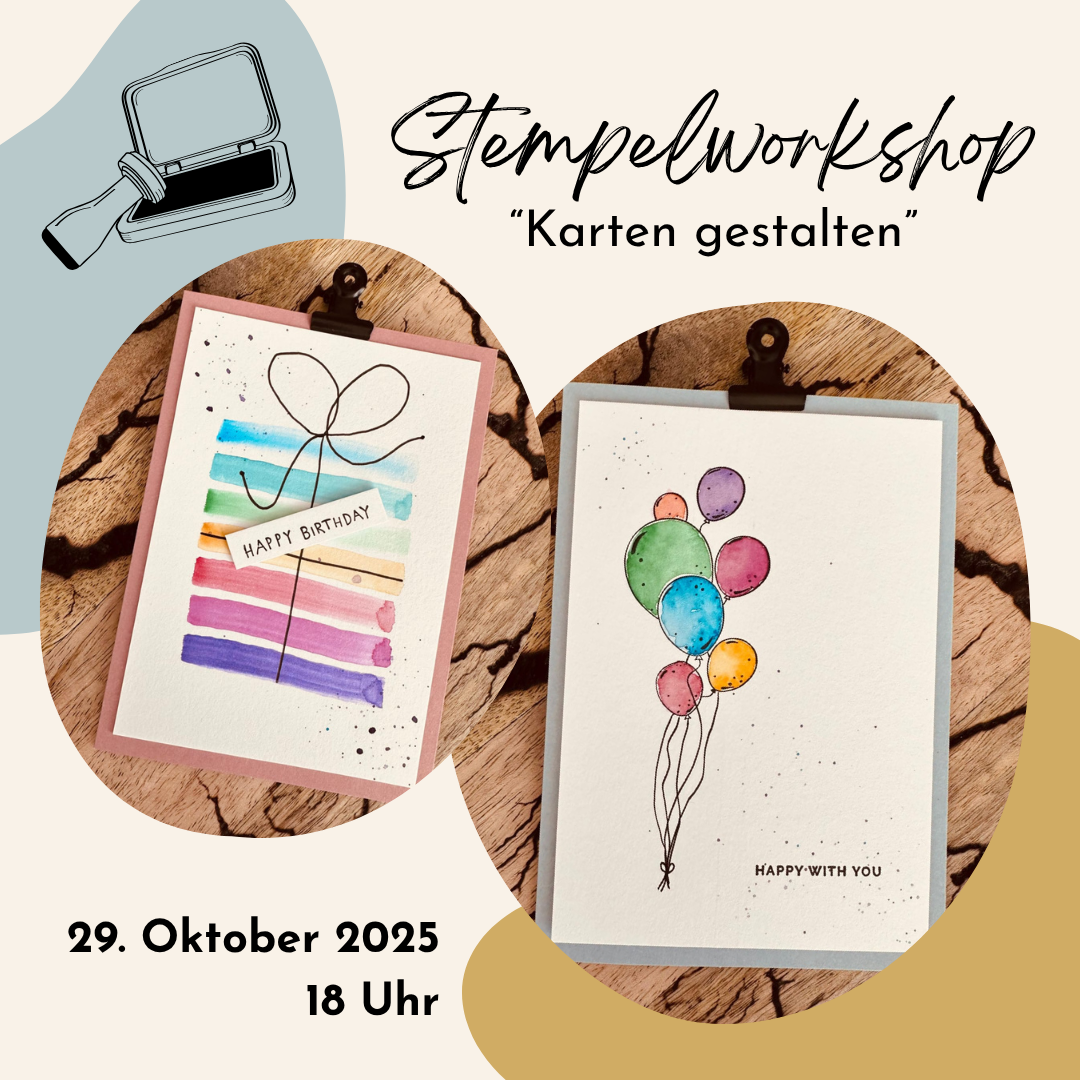 NEU! Stempelworkshop "Karten gestalten" (29.10.)