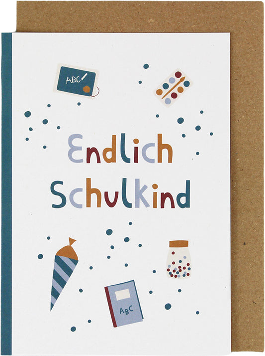 Klappkarte "Endlich Schulkind", Adventure