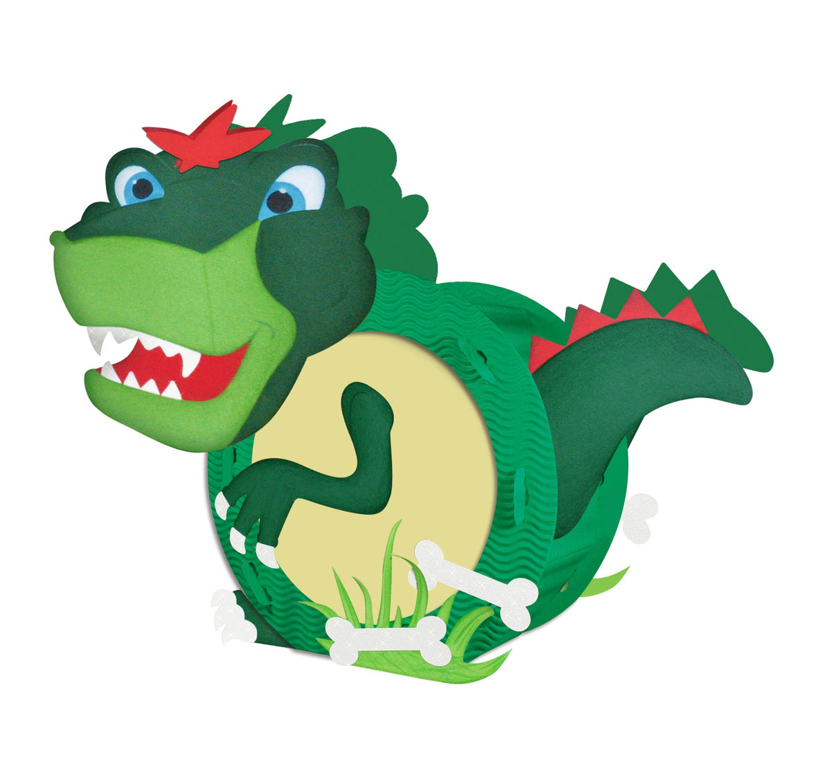 Laternen-Bastelset Rund "T-Rex"