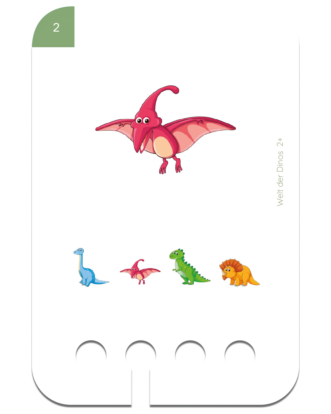Kartensatz: Erste Übungen - Welt der Dinos (2+)