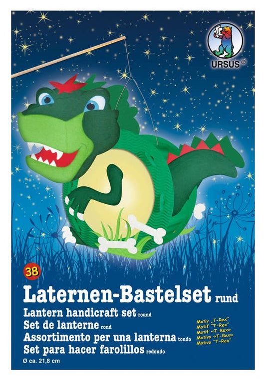 Laternen-Bastelset Rund "T-Rex"