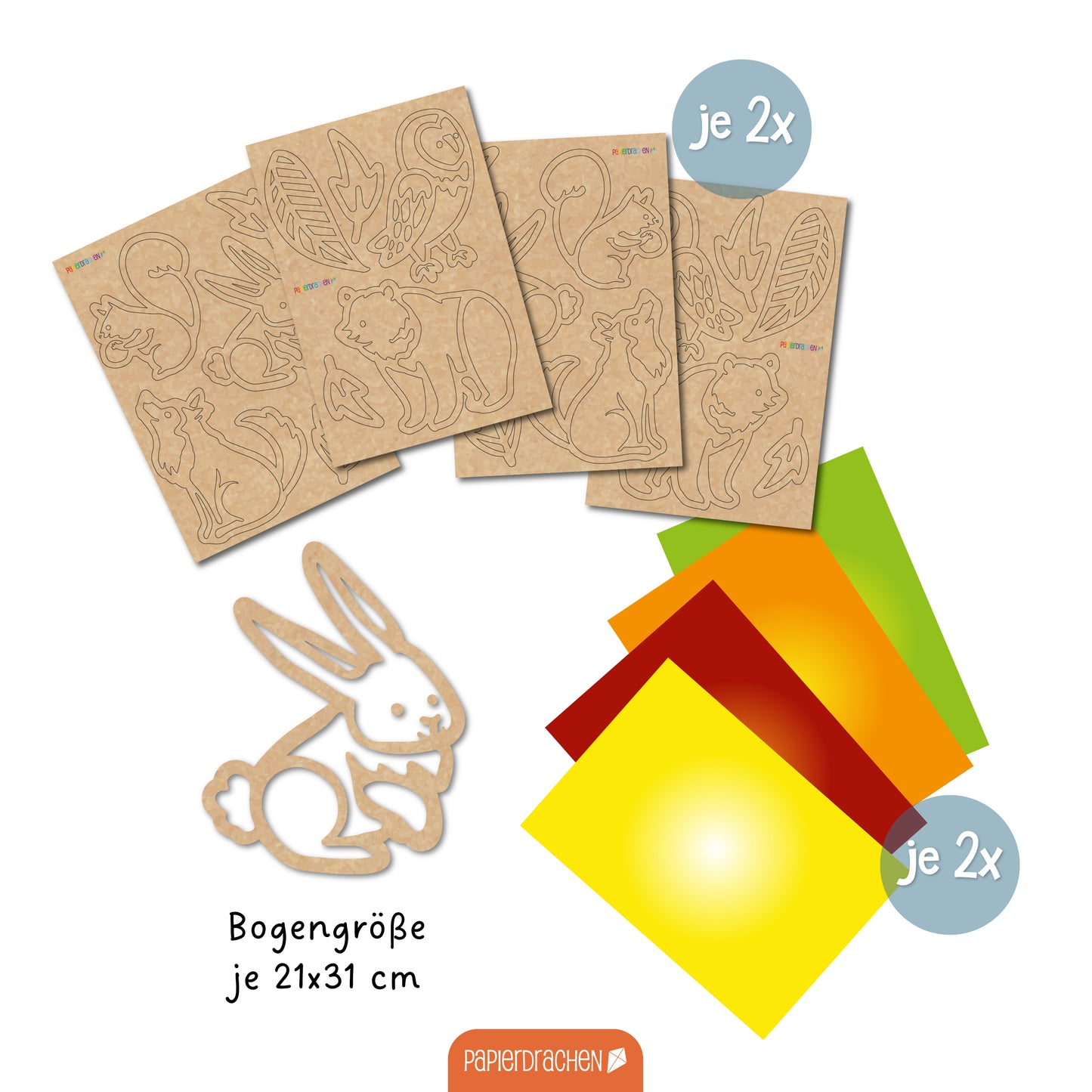 Fensterbilder – Waldtiere Sketch
