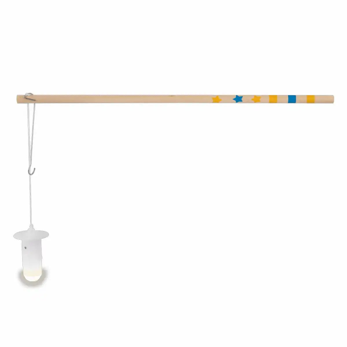 Laternenstab aus Holz mit LED (30cm)