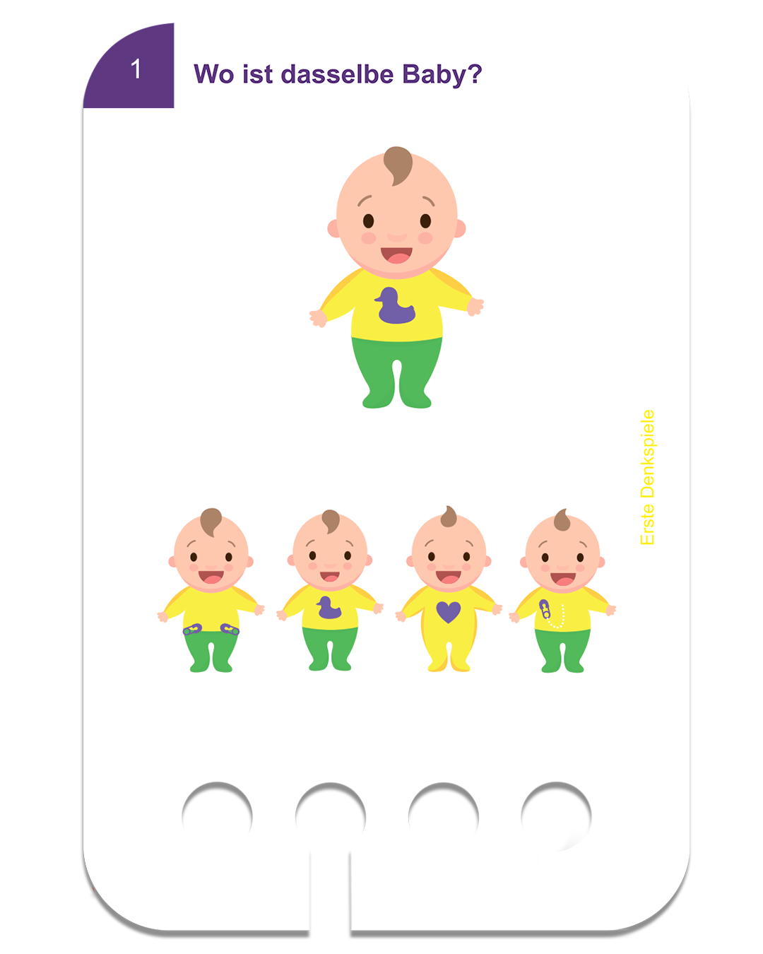 Kartensatz: Erste Denkspiele (3+)