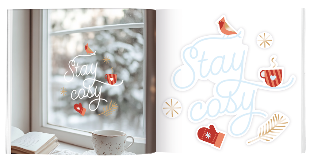 Fenstersticker-Buch "Winterwunder"