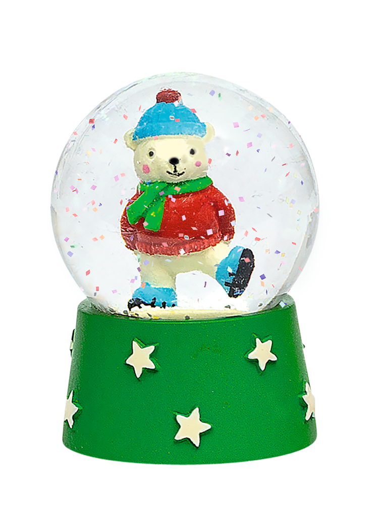 Nachtleuchtende Schneekugel