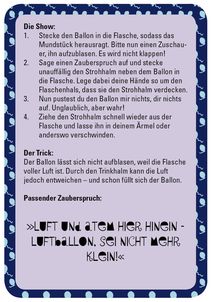 50 tolle Zaubertricks für kleine Magier