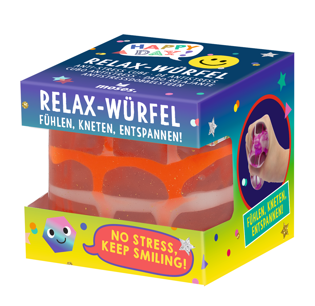 Happy Day Relax-Würfel Neon