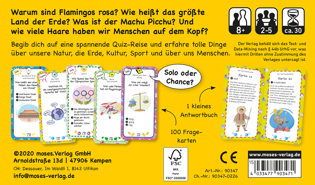 Das Allgemeinwissen-Quiz (ab 8 Jahren)