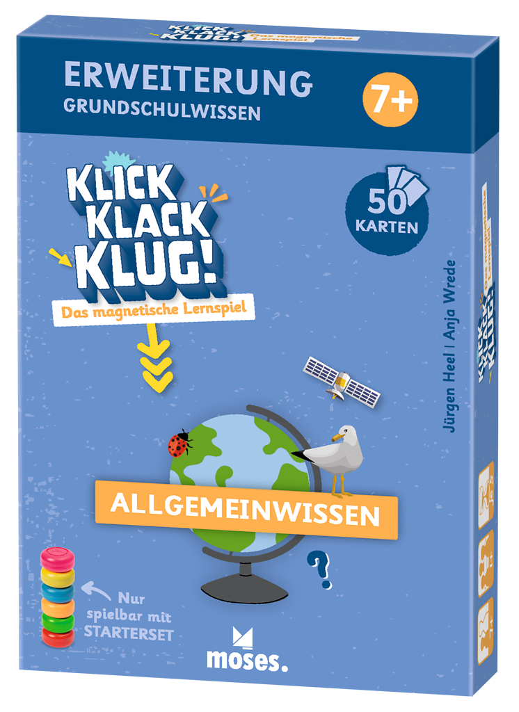Klick Klack Klug - Erweiterungsset Allgemeinwissen, ab 7 Jahren