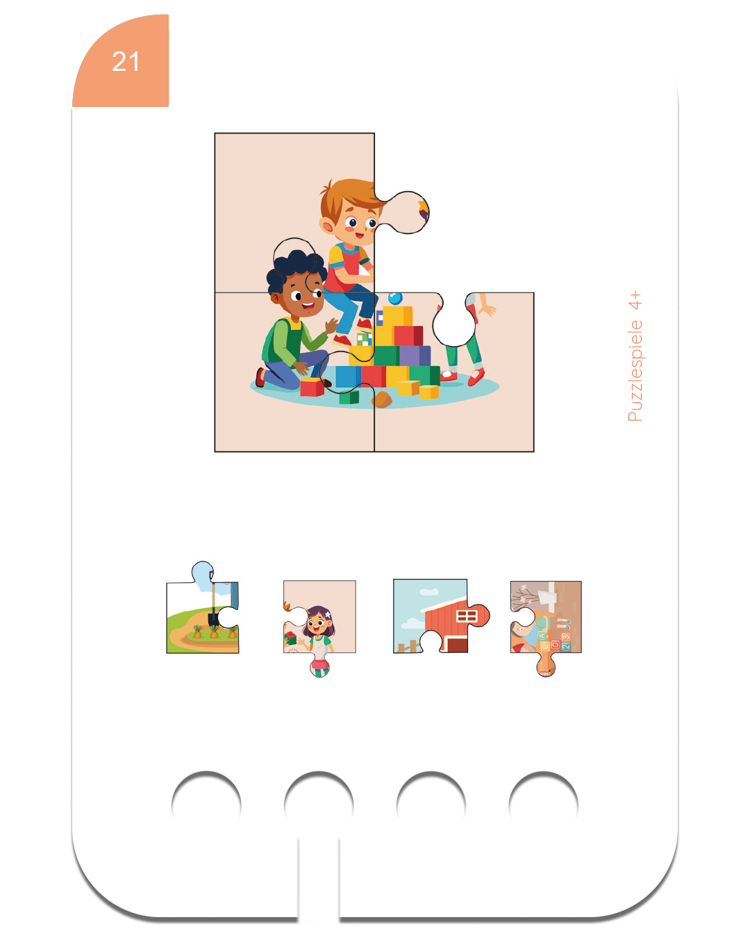 Kartensatz: Puzzle Spiele (4+)