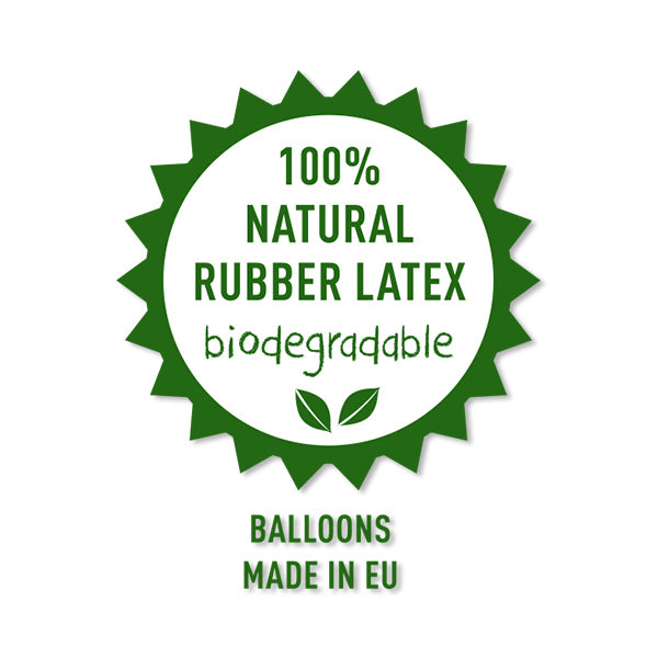 Ballons "Happy Birthday" aus 100% Naturkautschuk