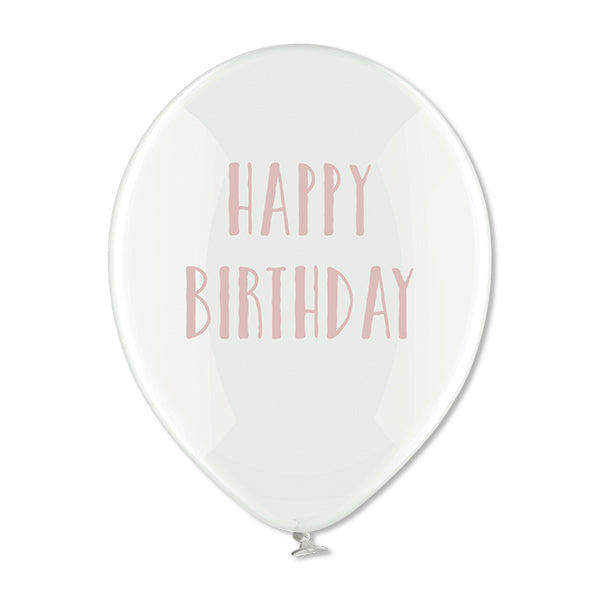 Ballons "Happy Birthday" aus 100% Naturkautschuk