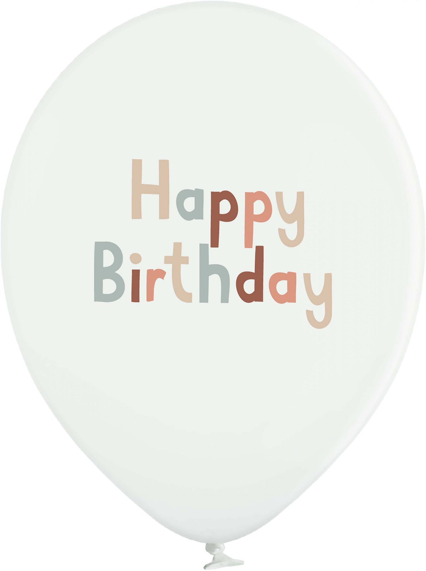 Ballons "Happy Birthday" aus 100% Naturkautschuk, Under the Sea