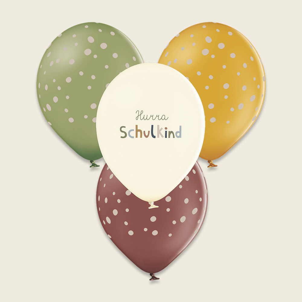Ballons "Schulkind" aus 100% Naturkautschuk, Nature Kids