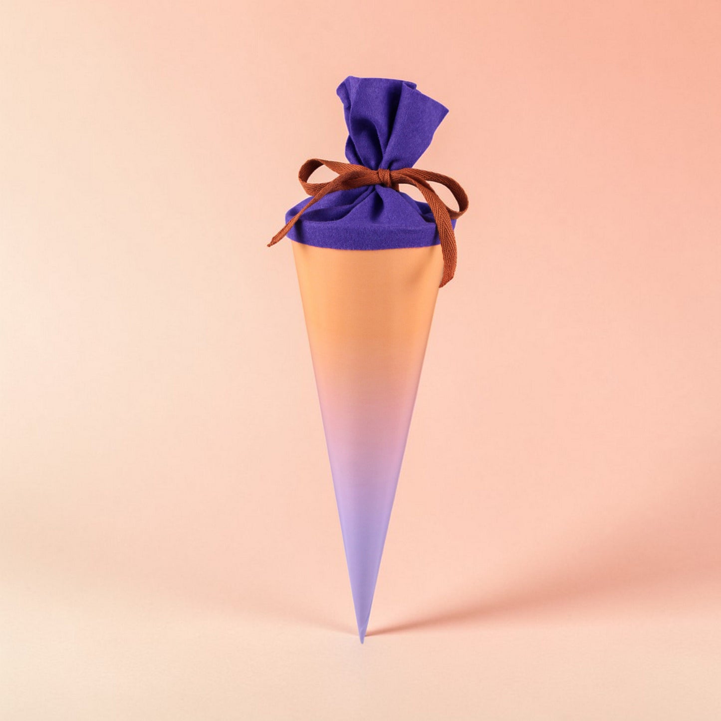 Schultüte Verlauf flieder/lachs, 35 cm