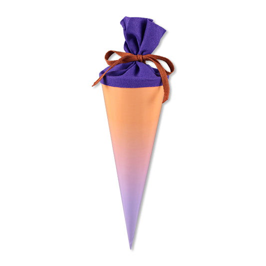 Schultüte Verlauf flieder/lachs, 35 cm