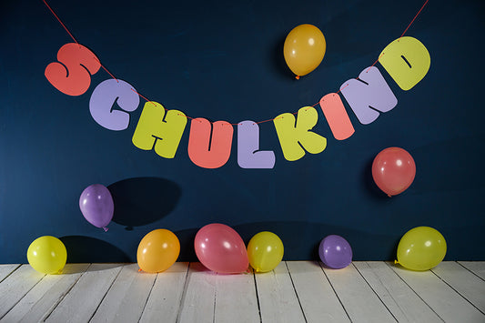 Girlande "SCHULKIND", koralle