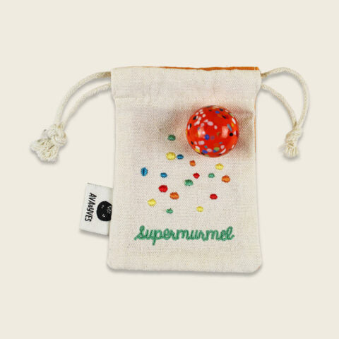 „Supermurmel“ aus Muranoglas, 25mm, verschiedene Farben