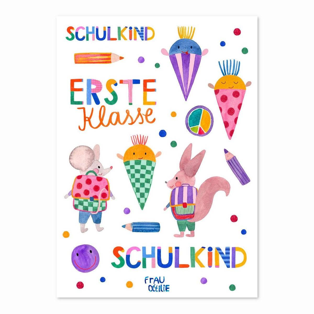 Kindertattoos "Schulkind"