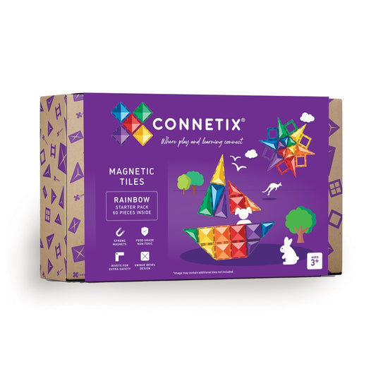 CONNETIX Magnetbausteine Rainbow Starter Pack - 60 Teile