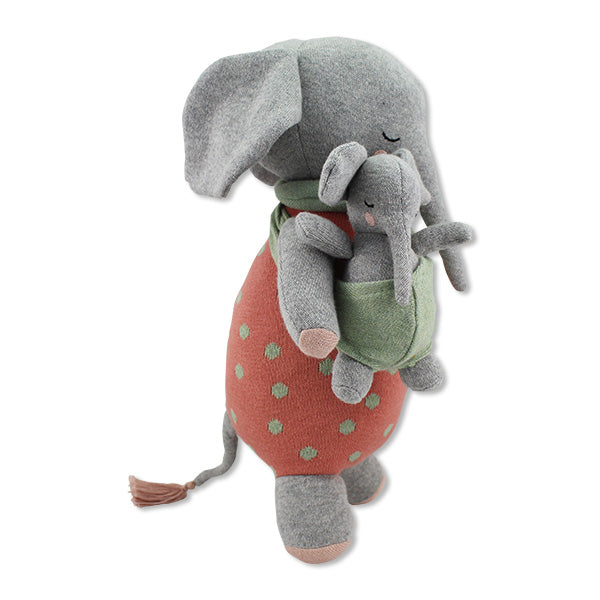 Kuscheltier Elefantenmutter "Marlene" mit Baby