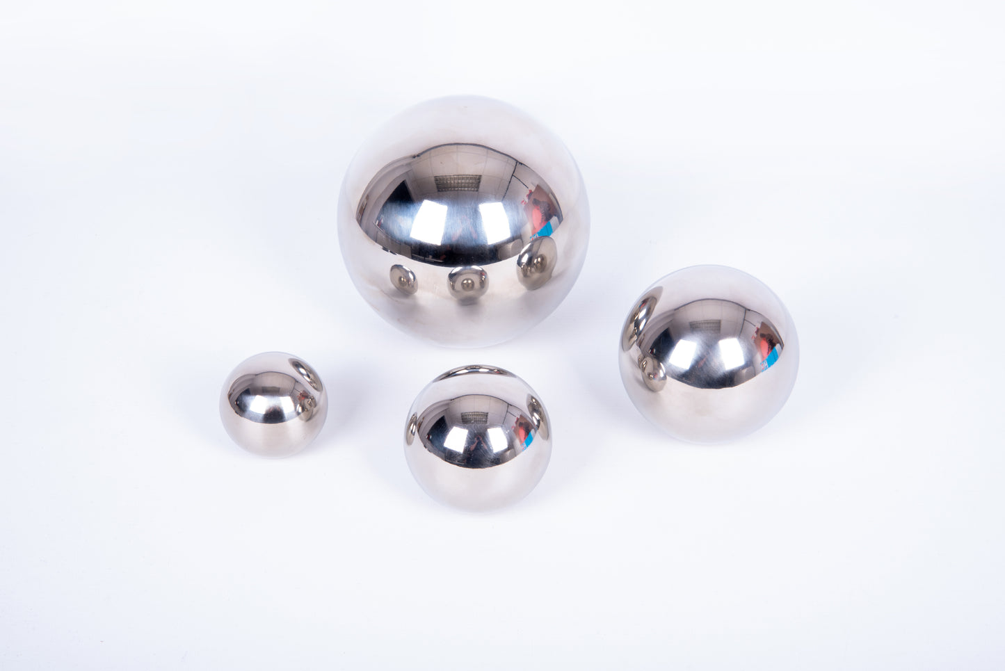 4 Spiegelkugeln, sensorisch reflektierende Kugeln