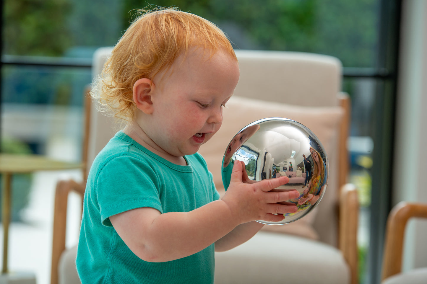 4 Spiegelkugeln, sensorisch reflektierende Kugeln